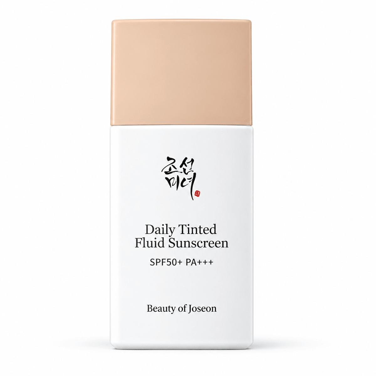 Beauty of Joseon Daily Tinted Fluid Sunscreen LP100 50mL on white