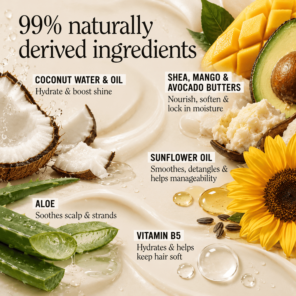 California Naturals Classic Clean Conditioner naturally derived ingredients