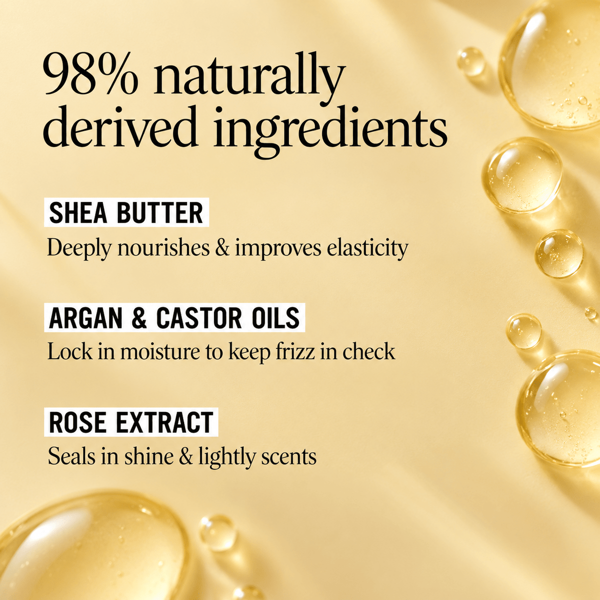 98 percent naturally derived key ingredients