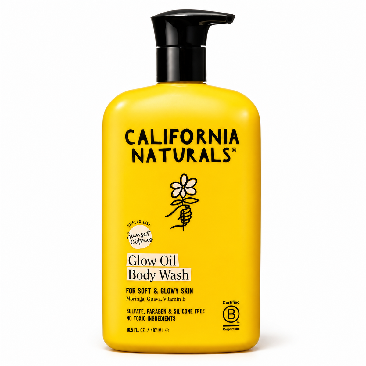 California Naturals Glow Oil Body Wash Sunset Citrus 16.5 oz