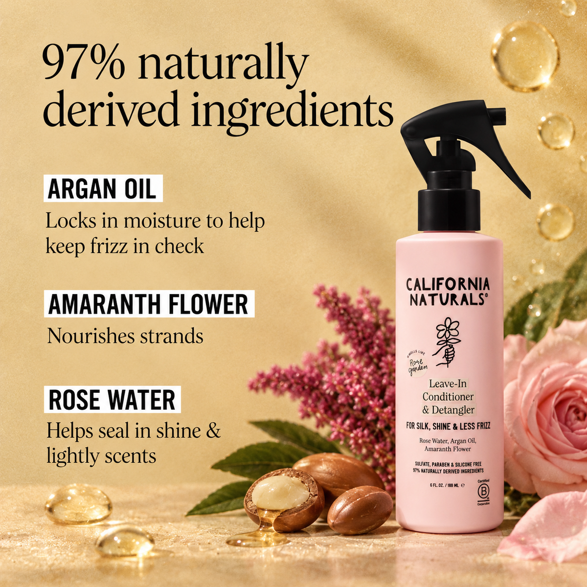 California Naturals naturally derived ingredients infographic