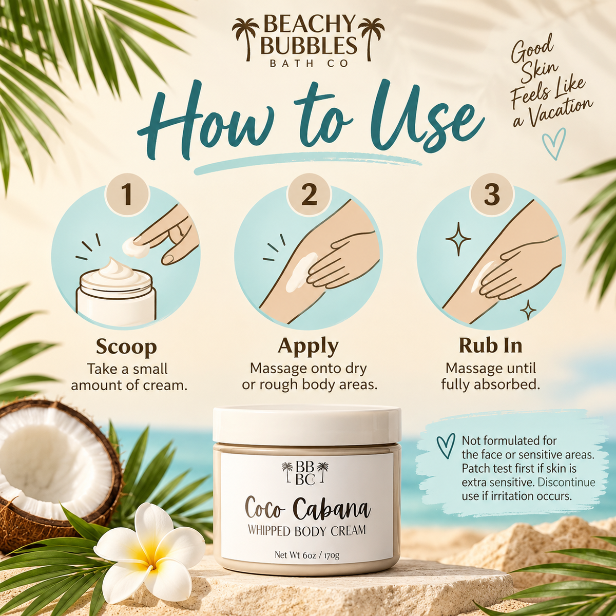 How to use Coco Cabana Whipped Body Cream