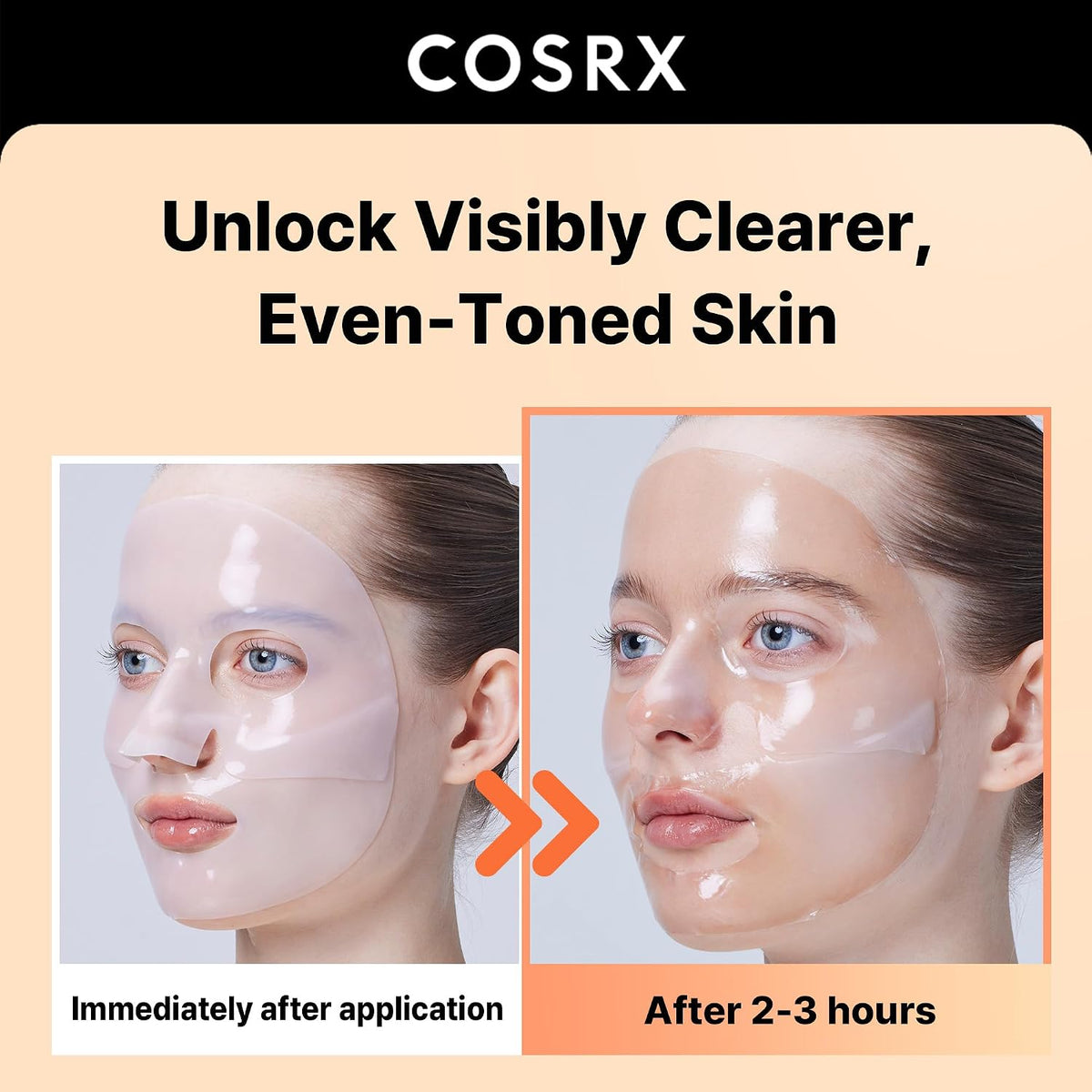COSRX Alpha-Arbutin Discoloration Care Hydrogel Mask 3 Sheets - English Amazon gallery panel 01