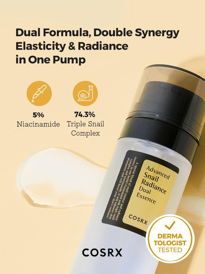 Advanced Snail Radiance Dual Essence official English detail panel 1