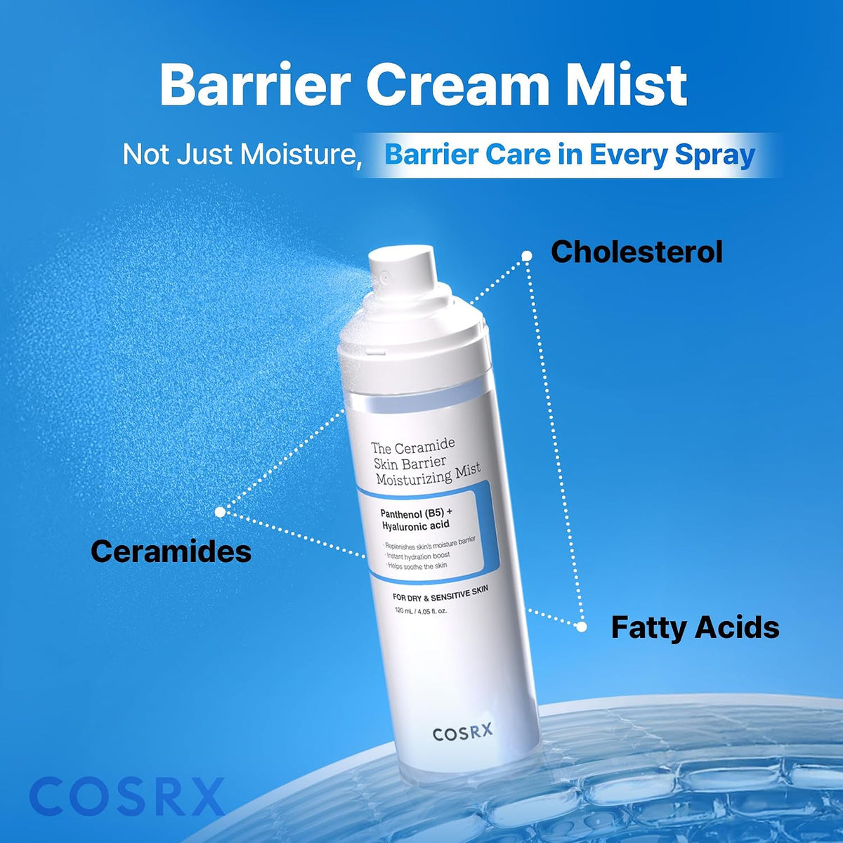 COSRX The Ceramide Skin Barrier Moisturizing Mist 120mL - English Amazon gallery panel 02