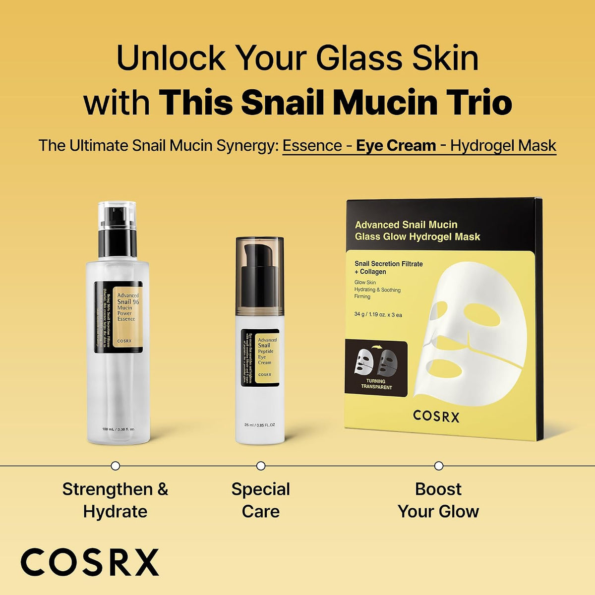 COSRX Advanced Snail Peptide Eye Cream 25mL - Snail routine pairing - English Amazon panel