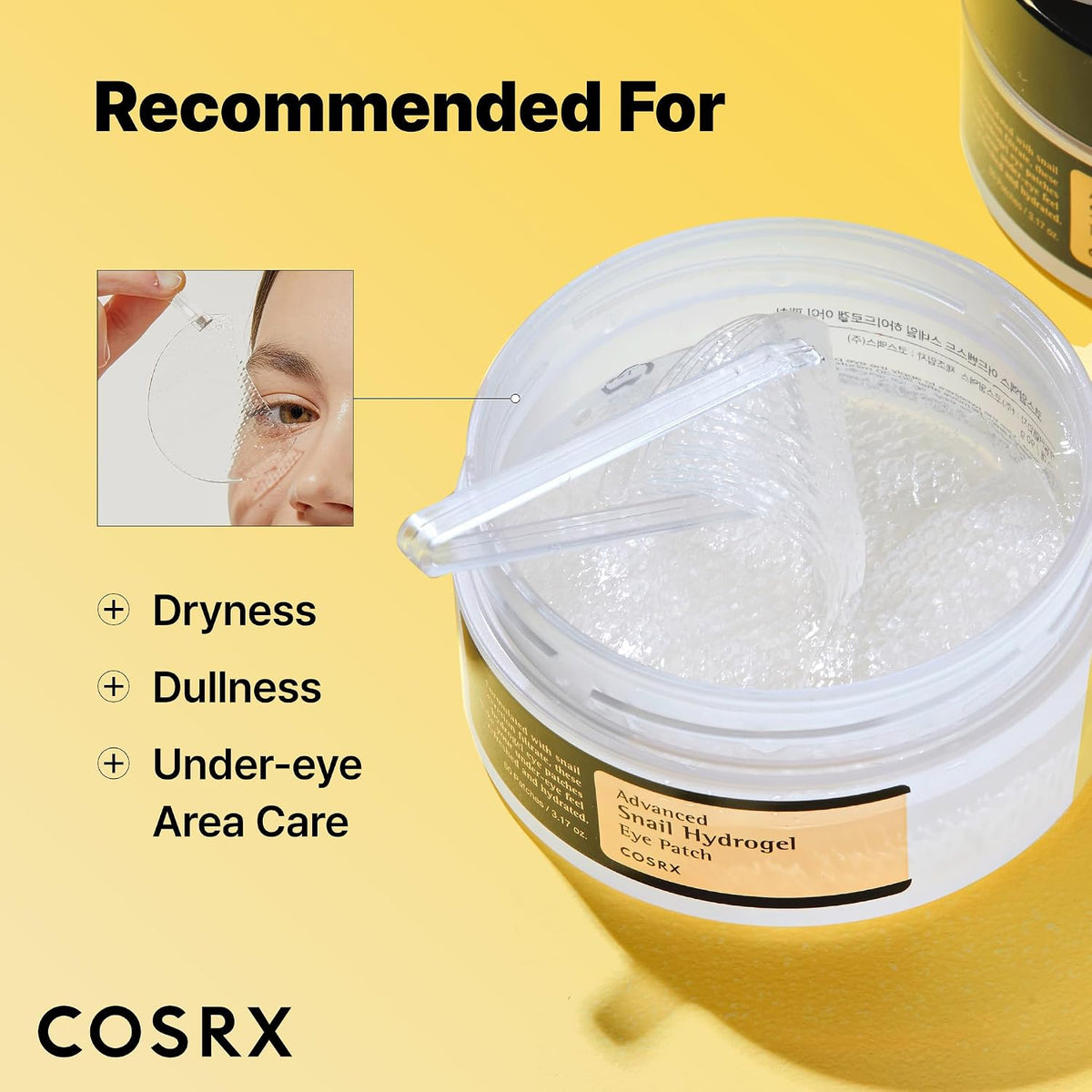 COSRX Advanced Snail Hydrogel Eye Patch 60 Patches - English product information panel 3