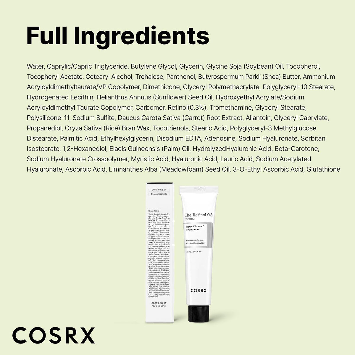 COSRX The Retinol 0.3 Cream 20mL product information amazon-gallery-7
