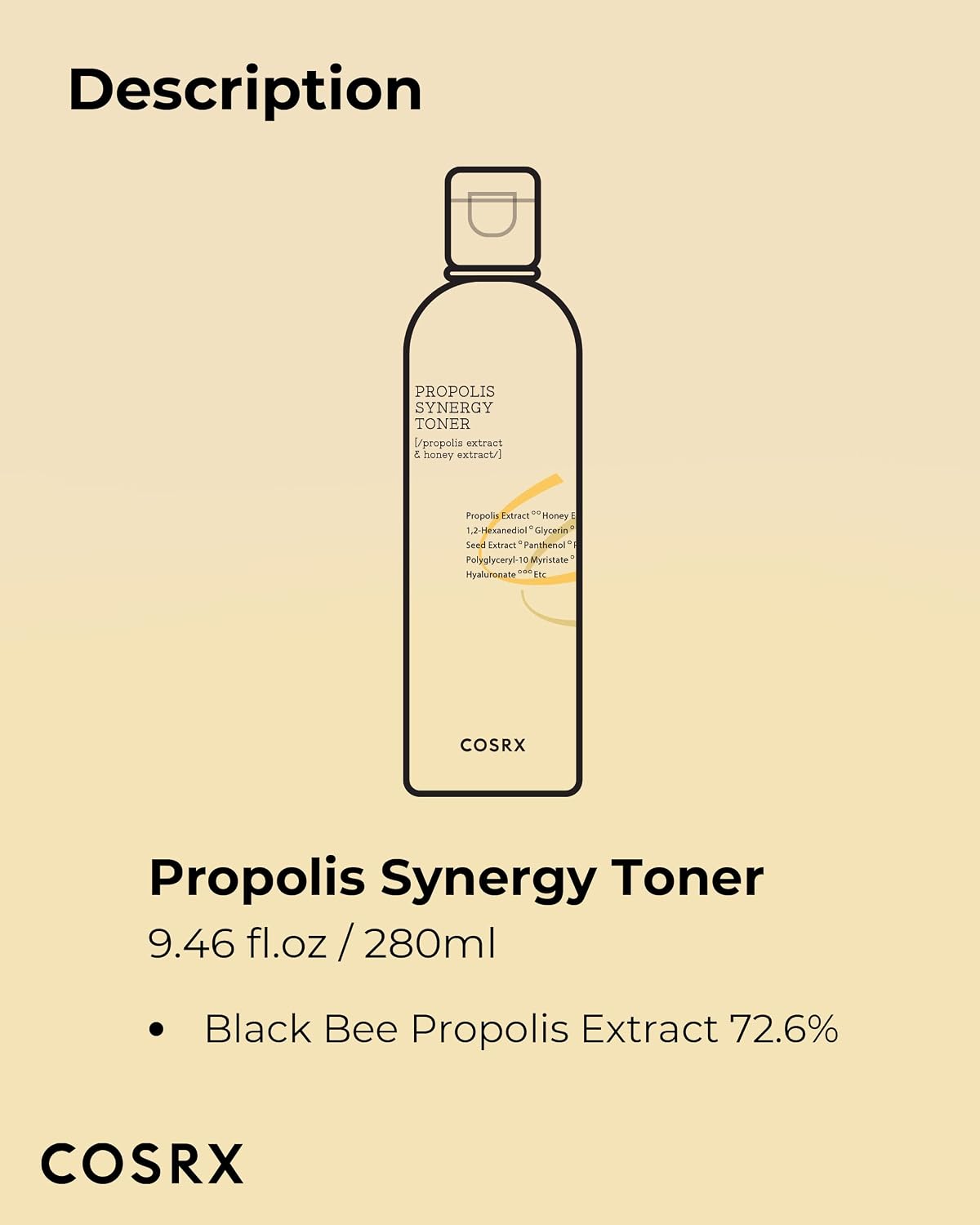 COSRX Full Fit Propolis Synergy Toner 280ml β English product information amazon-6