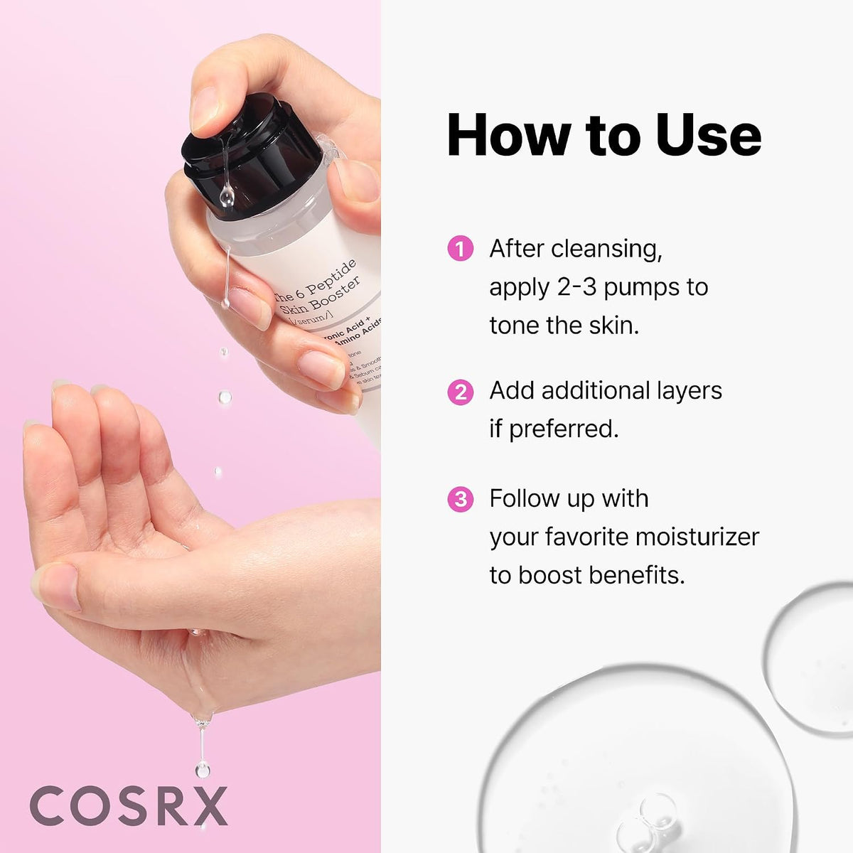 COSRX The 6 Peptide Skin Booster Serum 150ml β English product information amazon-9