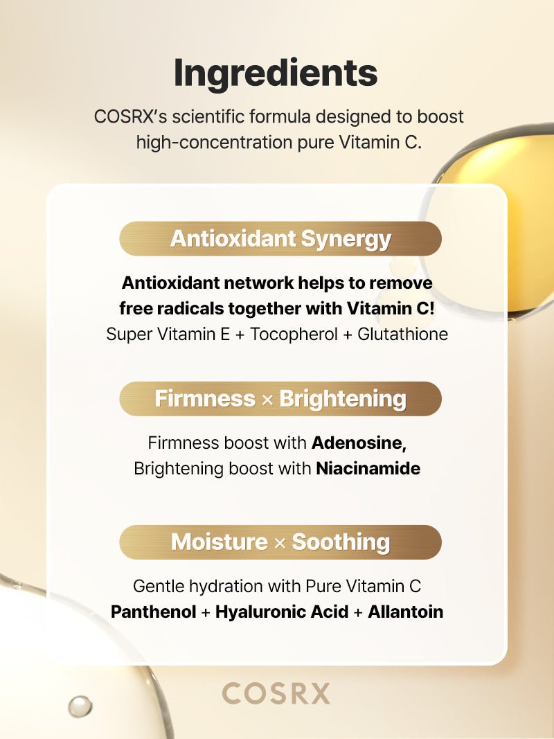COSRX Advanced The Vitamin C 23 Serum 20g English official product information panel 10