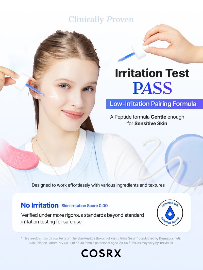 COSRX The Blue Peptide Bakuchiol Plump Glow Serum 50mL English official product information panel 13