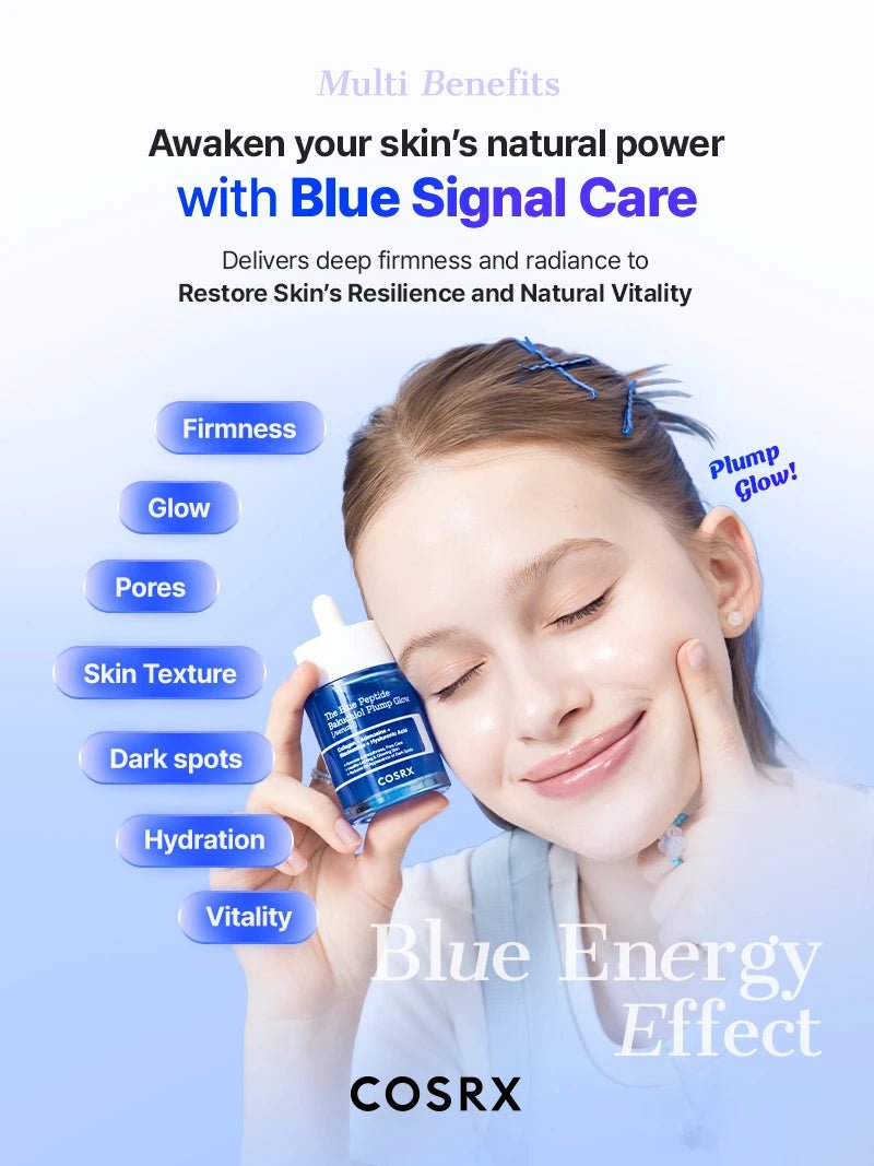 COSRX The Blue Peptide Bakuchiol Plump Glow Serum 50mL English official product information panel 4