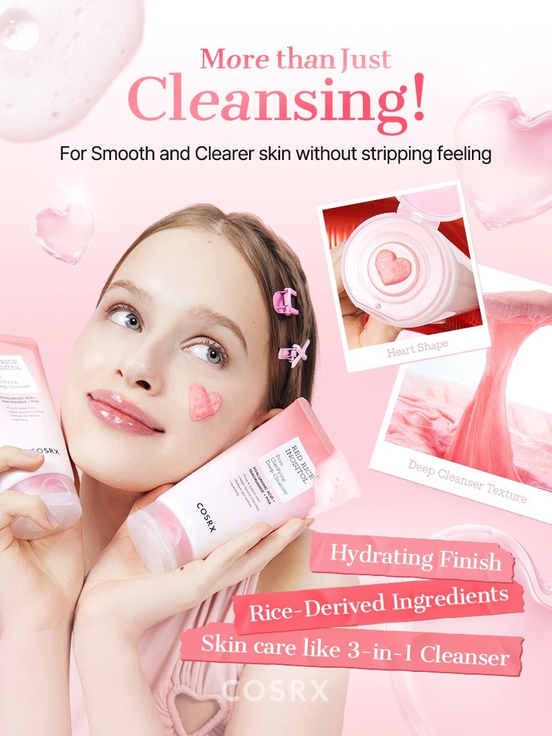 COSRX Red Rice Inositol Pore Clarifying Low pH Deep Cleanser COSRX official gallery-1