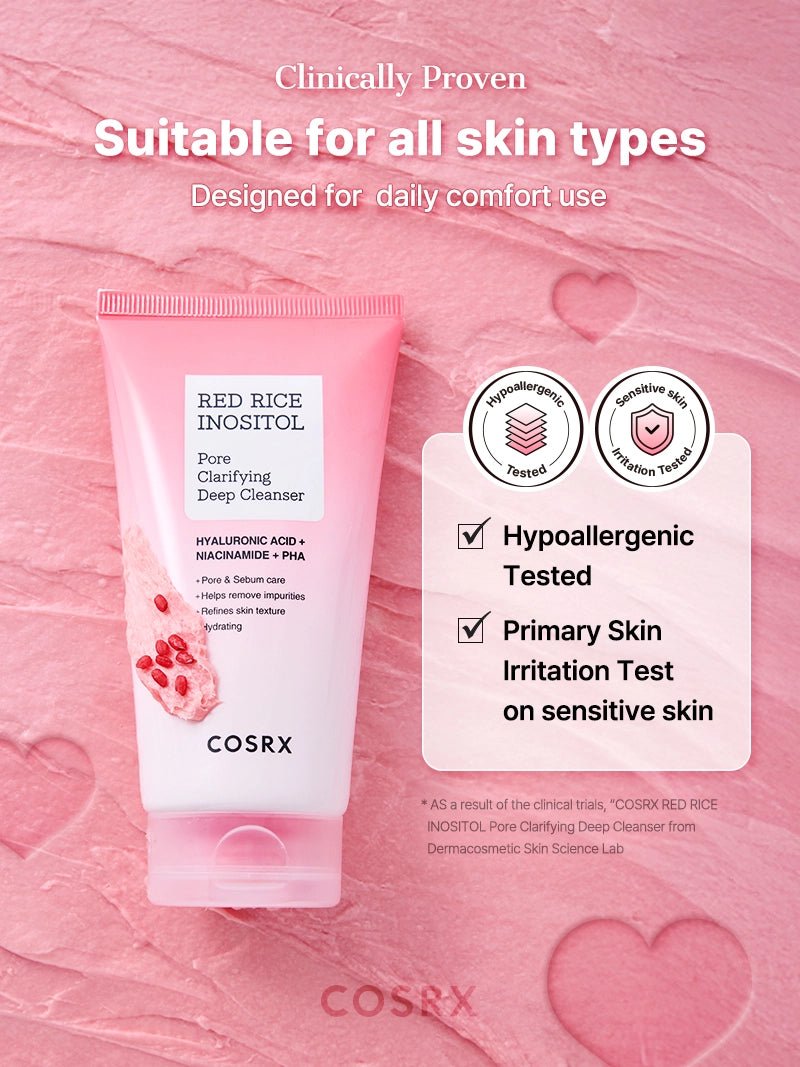 COSRX Red Rice Inositol Pore Clarifying Low pH Deep Cleanser COSRX official gallery-11