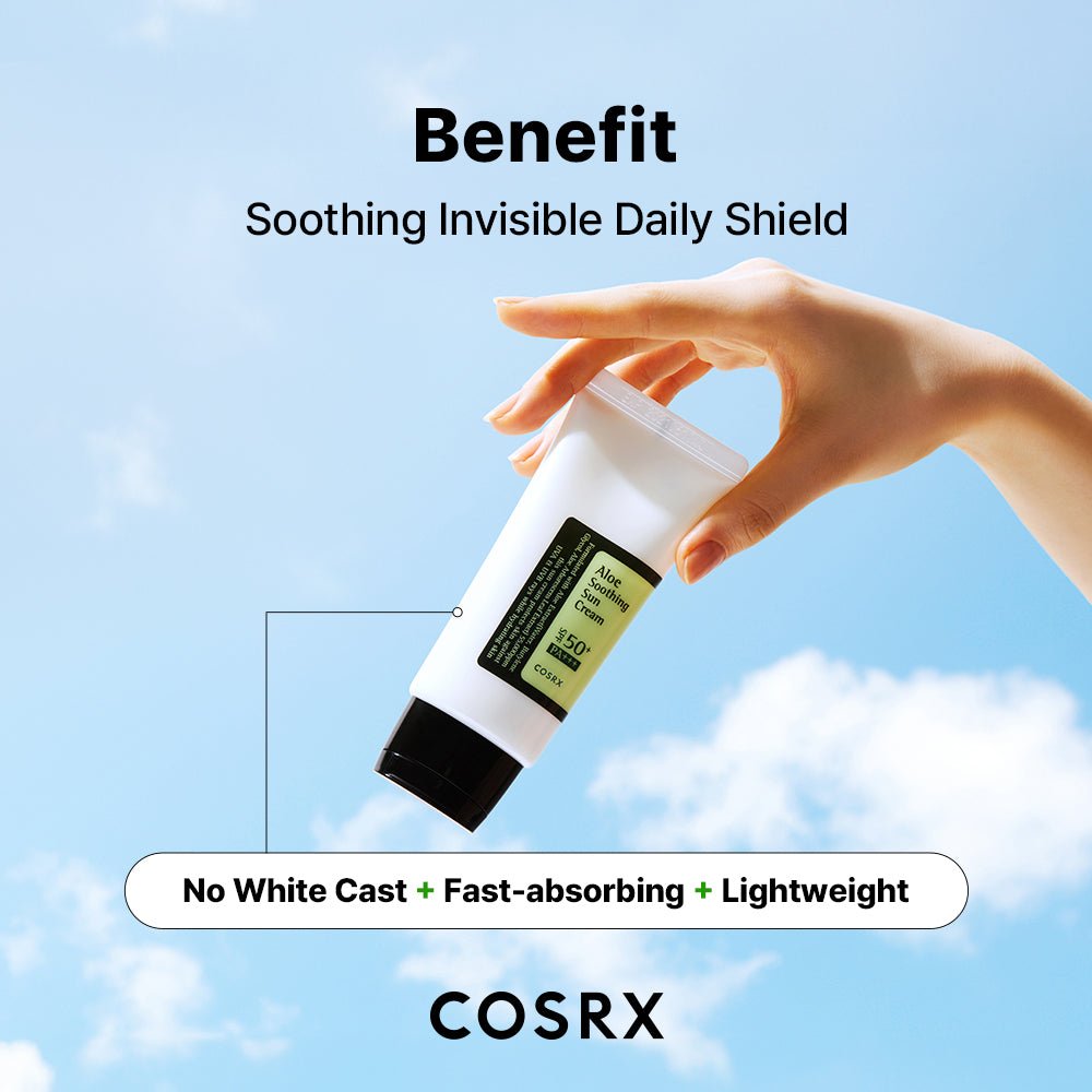 COSRX Aloe Soothing Sun Cream SPF50+ PA+++ English information panel 4