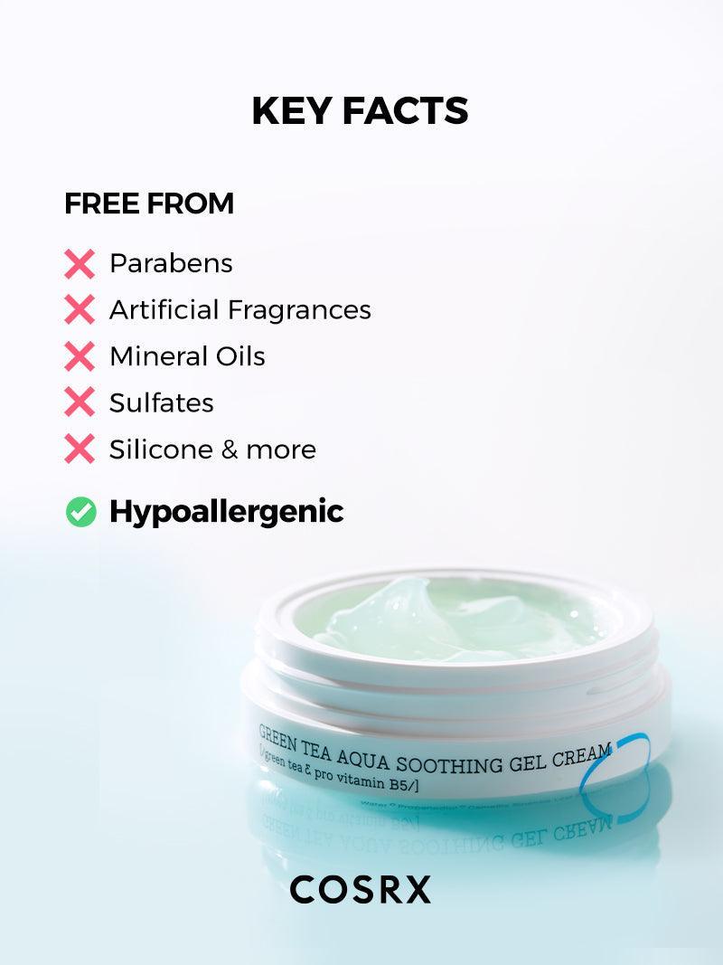COSRX Hydrium Green Tea Aqua Soothing Gel Cream 50mL official 6