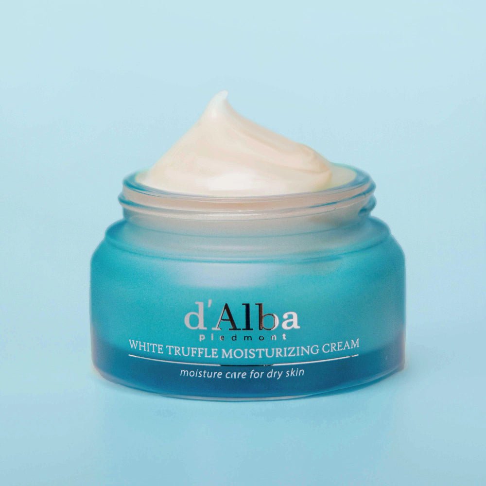 d'Alba Cream texture peak in open jar
