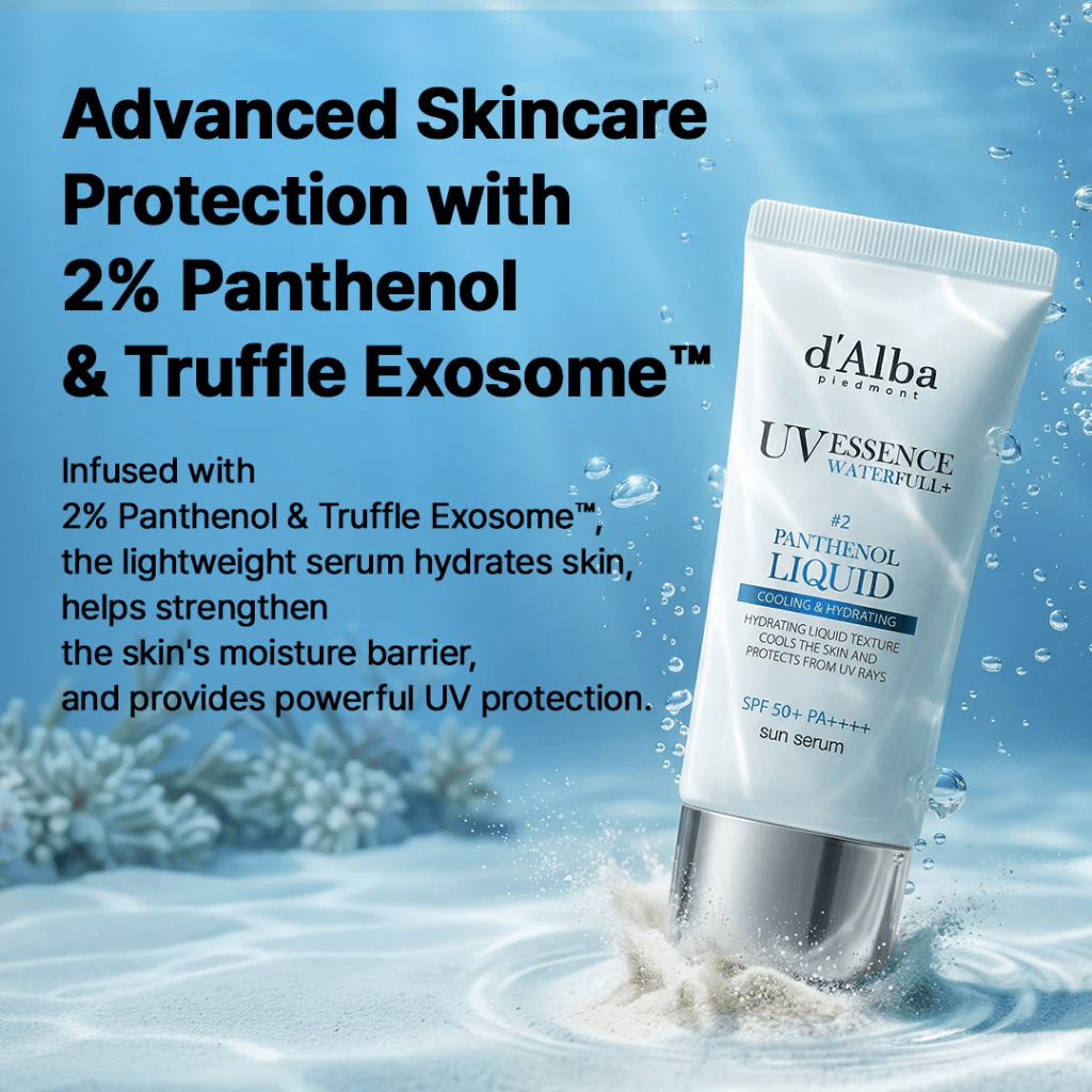d'Alba Panthenol Liquid Essence Sun Serum 50mL - panthenol truffle