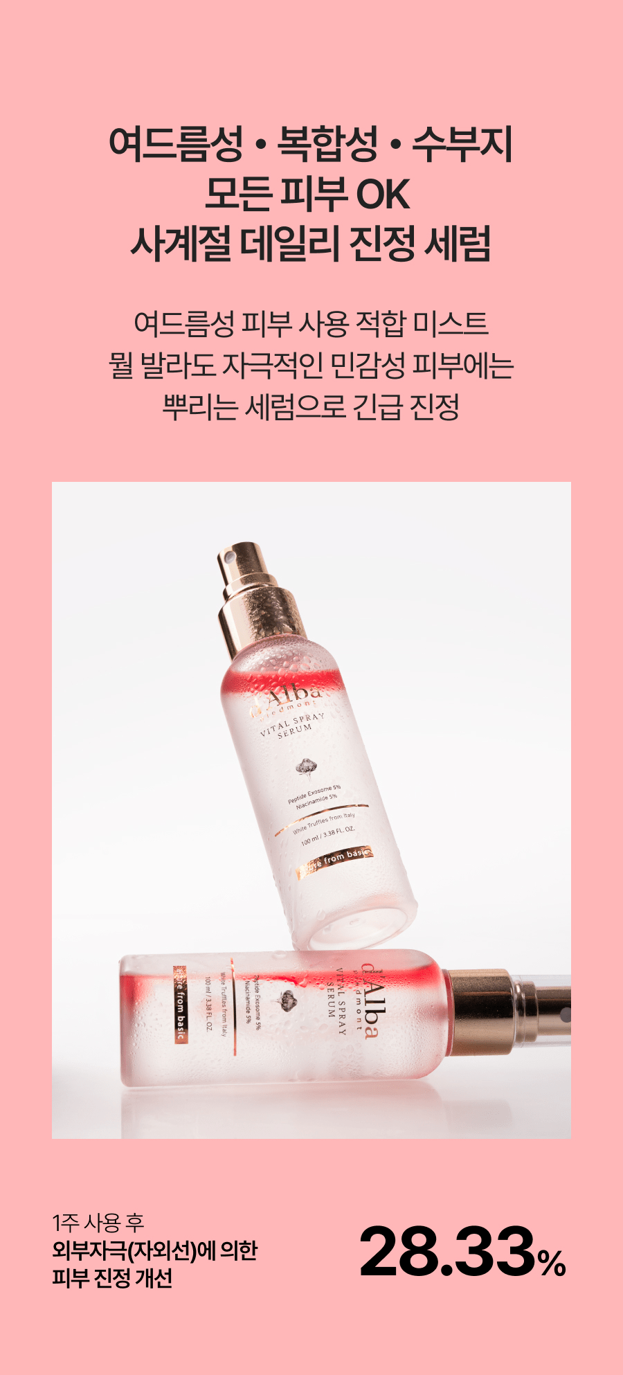 d'Alba Vital Spray Serum Niacinamide 5%: official Korean product information panel 11