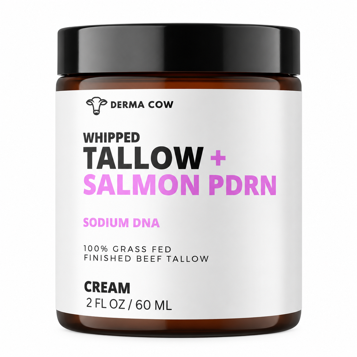 Derma Cow Whipped Tallow + Salmon PDRN Cream 2 oz