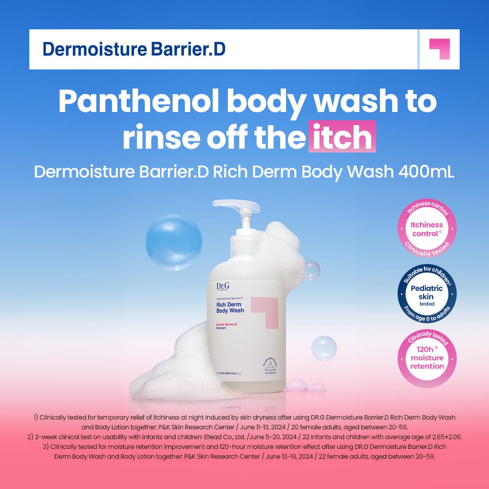 Dr.G Dermoisture Barrier.D Rich Derm Body Wash 400ml β panthenol cleansing and skin testing