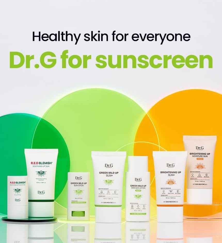 Dr.G R.E.D Blemish Soothing Up Sun Stick 21g brand suncare source panel