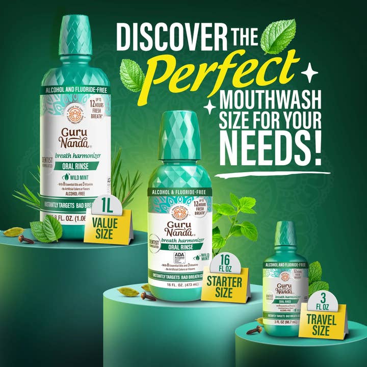 GuruNanda Fresh Breath Harmonizer Wild Mint 16 fl oz supplier image 8