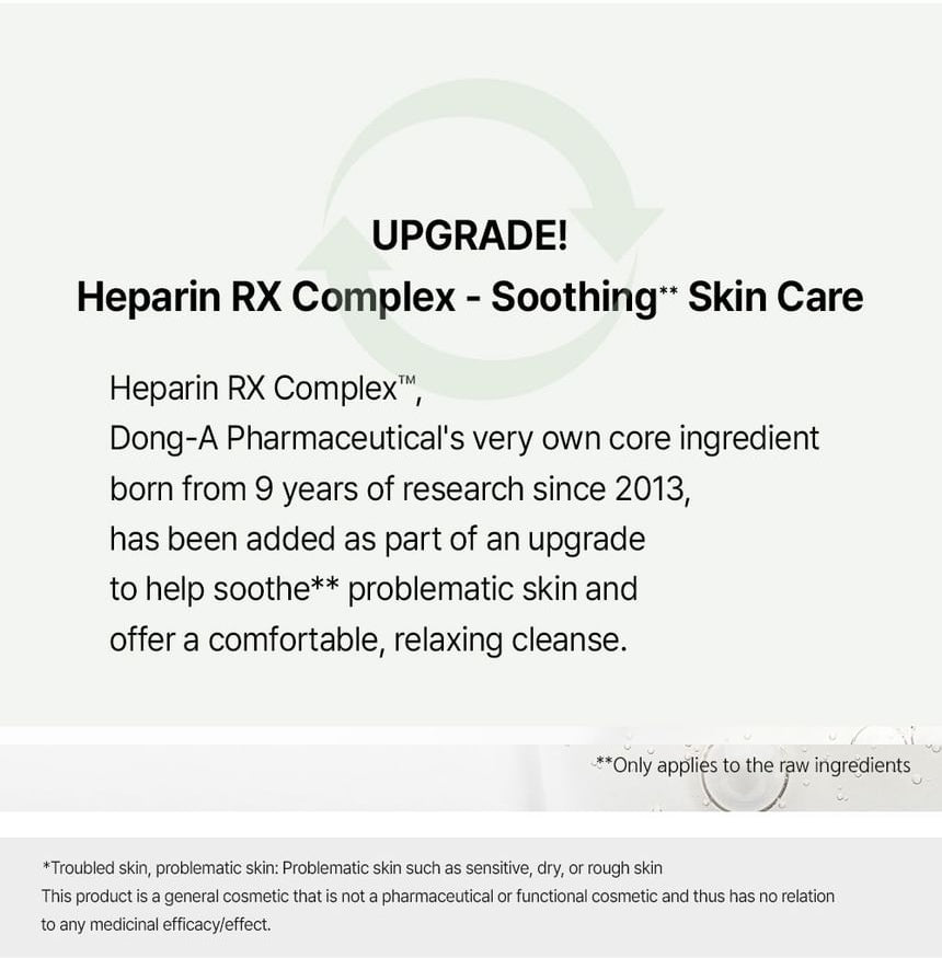 FATION Nosca9 Cleansing Water 500mL β heparin upgrade; source product information