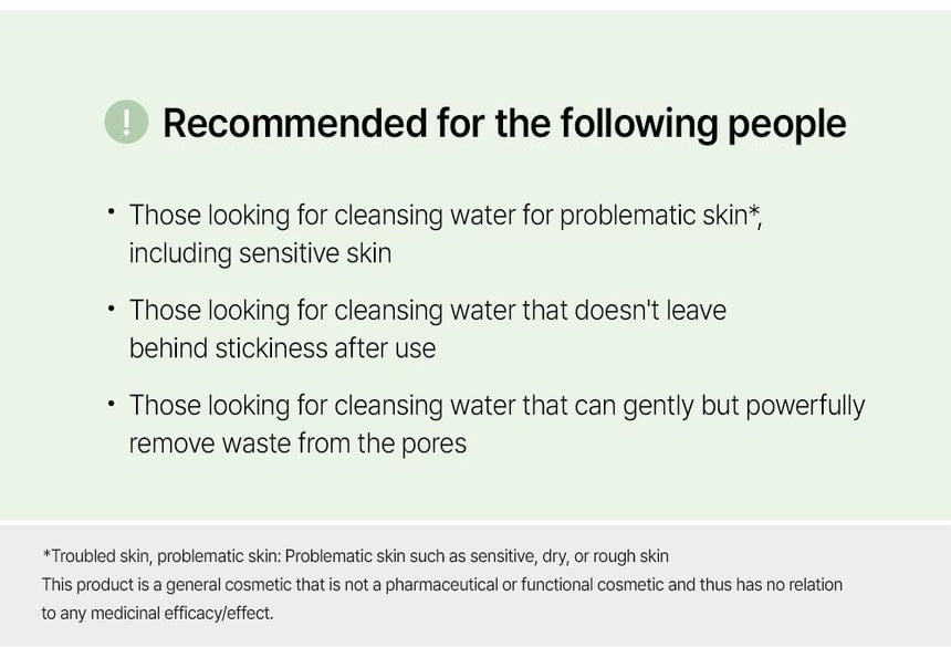 FATION Nosca9 Cleansing Water 500mL β suitability; source product information
