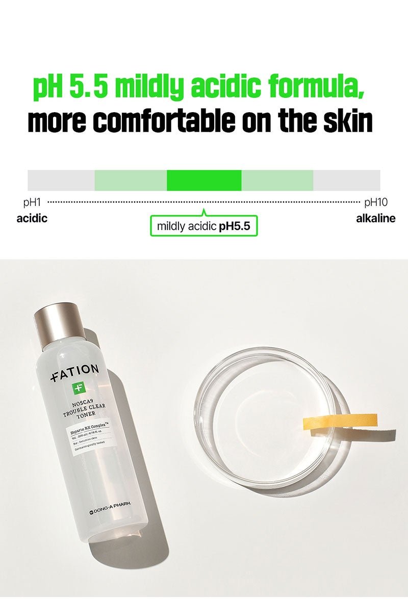 FATION Nosca9 Trouble Clear Toner ph formula source information