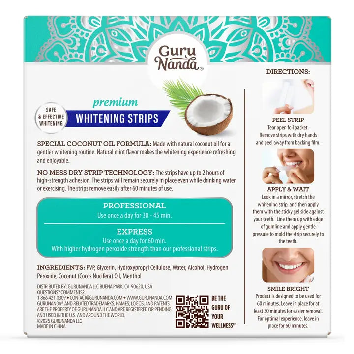 GuruNanda 30-day whitening strips approved product gallery image 12