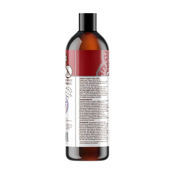 GuruNanda Cinnamon and Coconut Oil Pulling 8 fl oz, supplier image 8