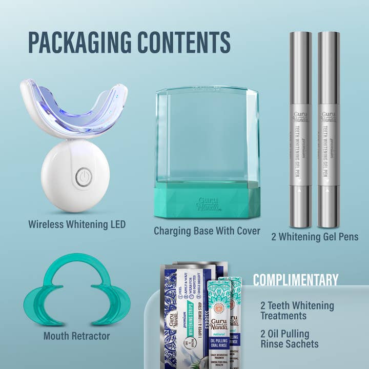GuruNanda Wireless LED Teeth Whitening Kit supplier view 6