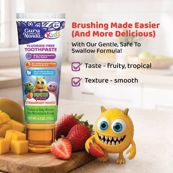 GuruNanda Kids Strawberry Mango Toothpaste supplier image 1