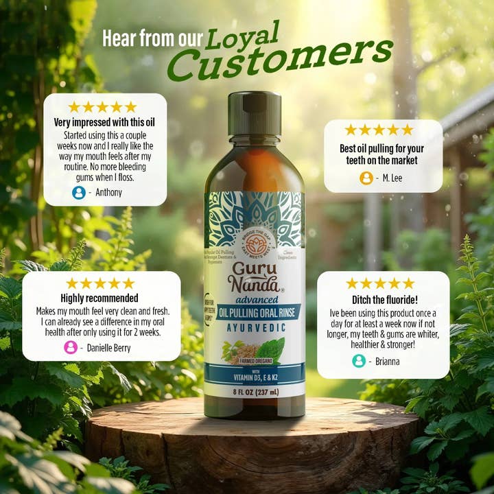 GuruNanda LLC β wholesale Mouthwash β Advanced Oil Pulling with Sesame & Oregano β 8 fl. oz.7