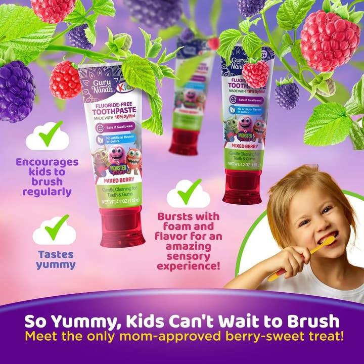 GuruNanda Toddler Mixed Berry Toothpaste supplier image 4