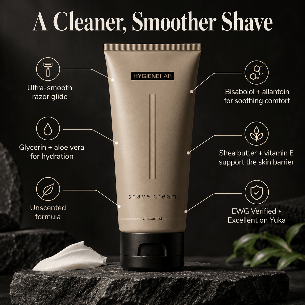 HygieneLab Shave Cream smooth shave benefits