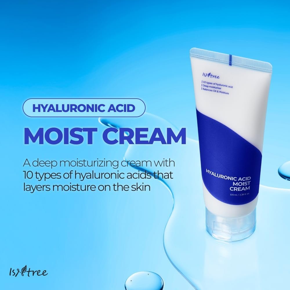Isntree Hyaluronic Acid Moist Cream 100mL: ten types hydration
