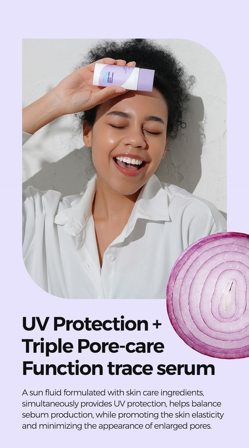 Isntree Onion Fresh Fluid Sun Cream SPF50+ PA++++ 50mL - sun protection and skin care benefits