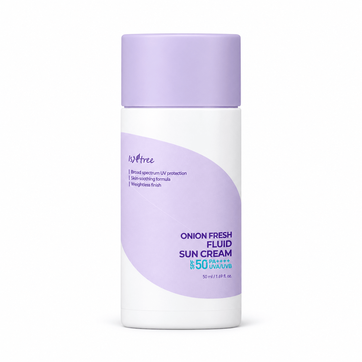Isntree Onion Fresh Fluid Sun Cream SPF50+ PA++++ 50mL - generated studio product image on a white background