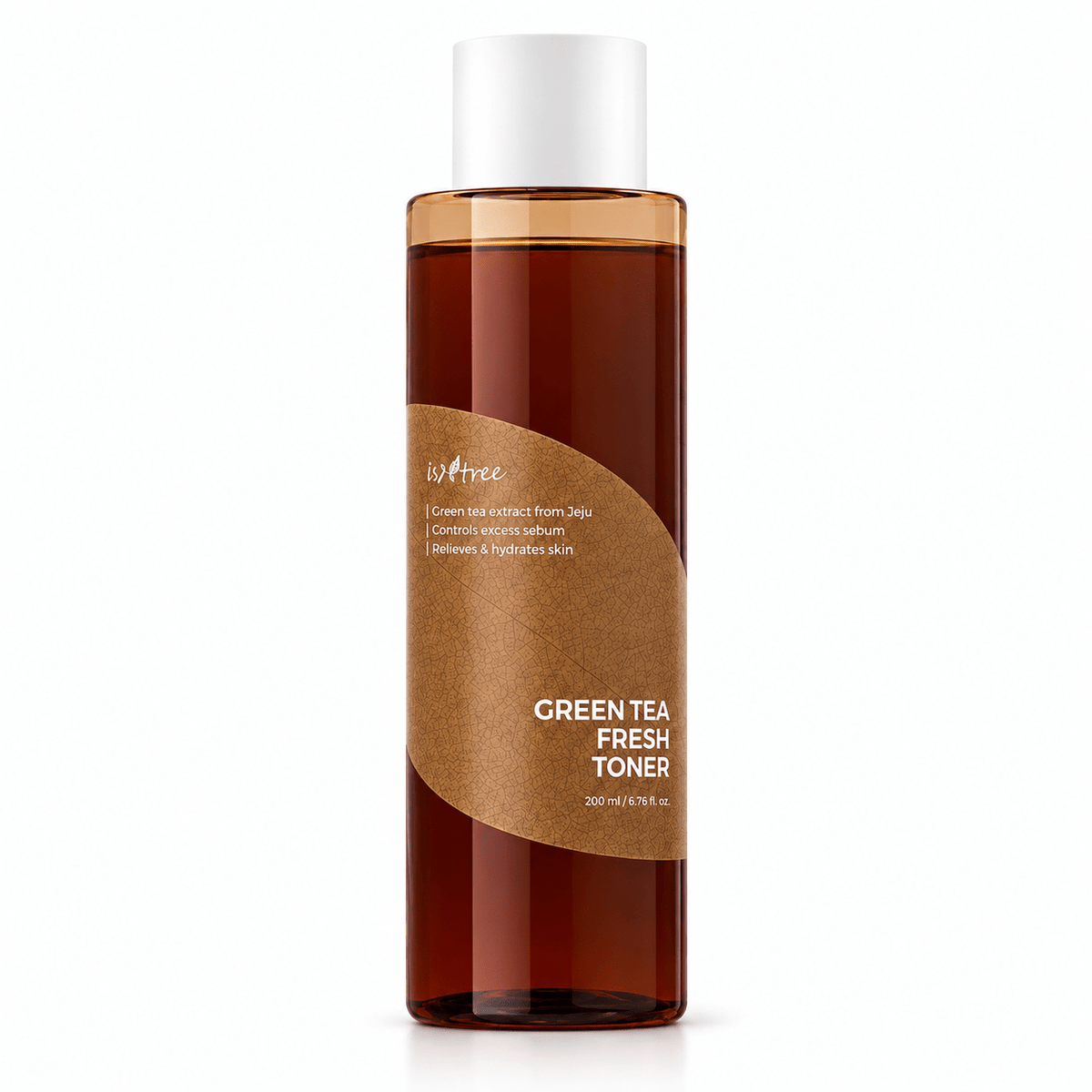 Isntree Green Tea Fresh Toner 200mL product packaging on a white background