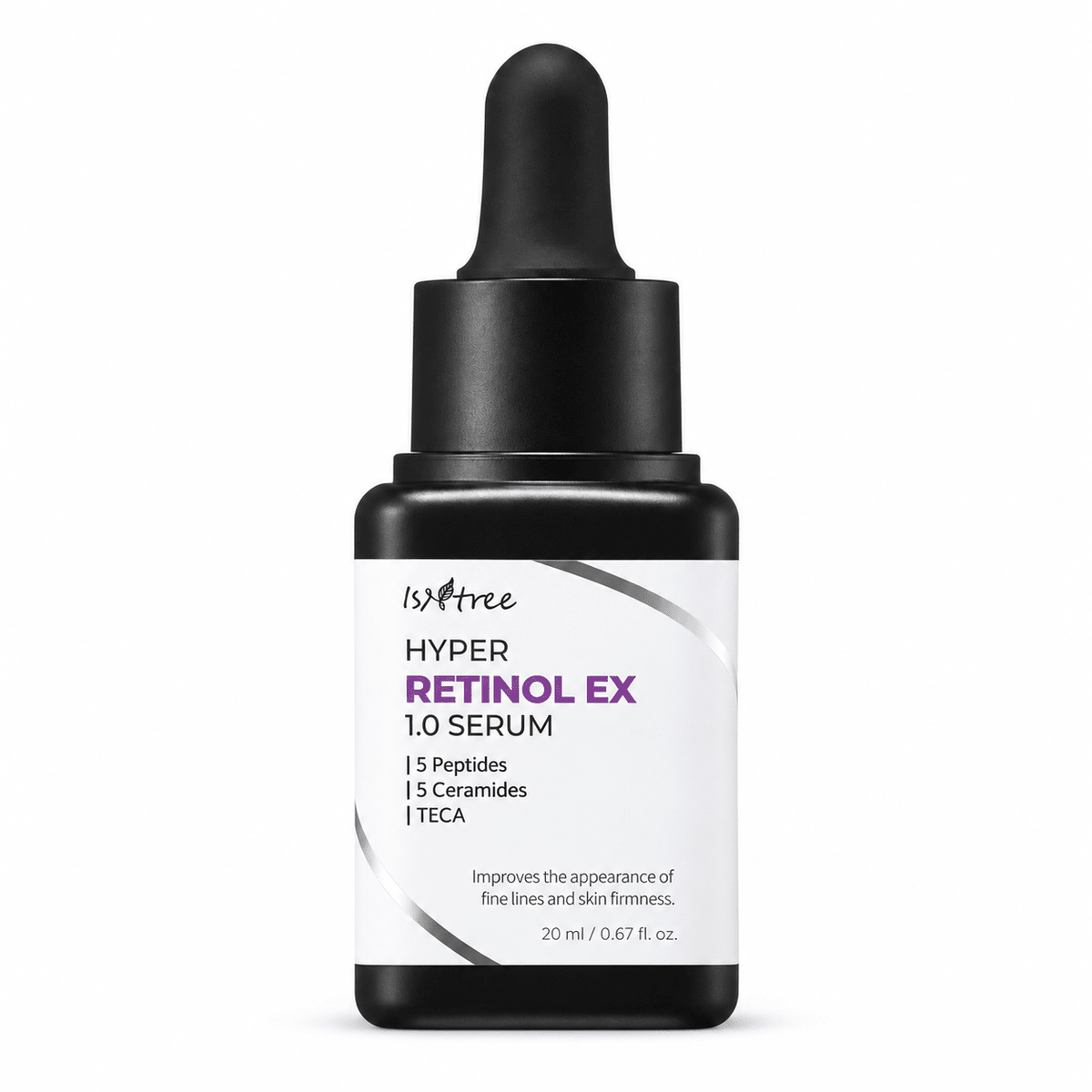 Isntree Hyper Retinol EX 1.0 Serum 20mL product packaging on a white background