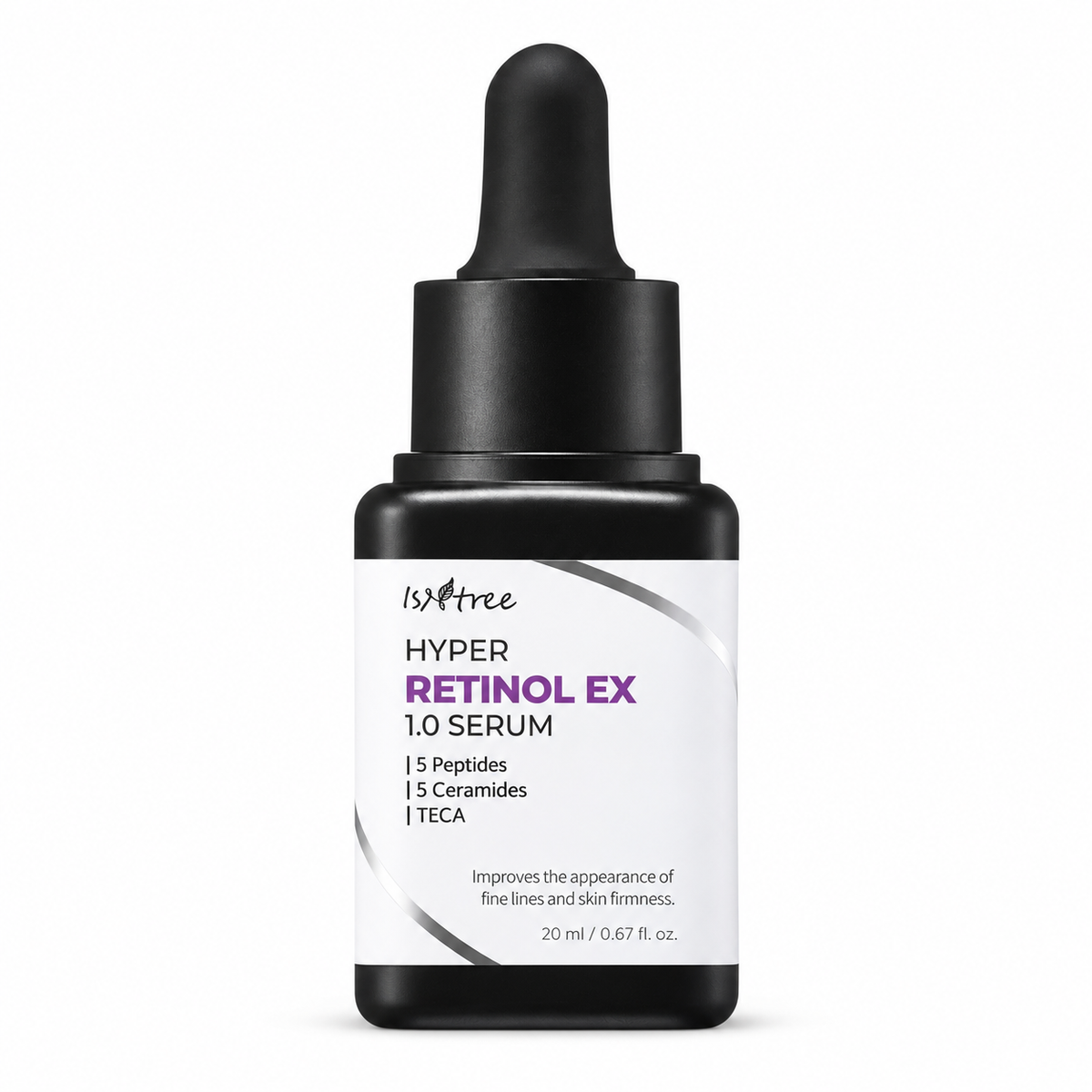 Isntree Hyper Retinol EX 1.0 Serum 20mL product packaging on a white background