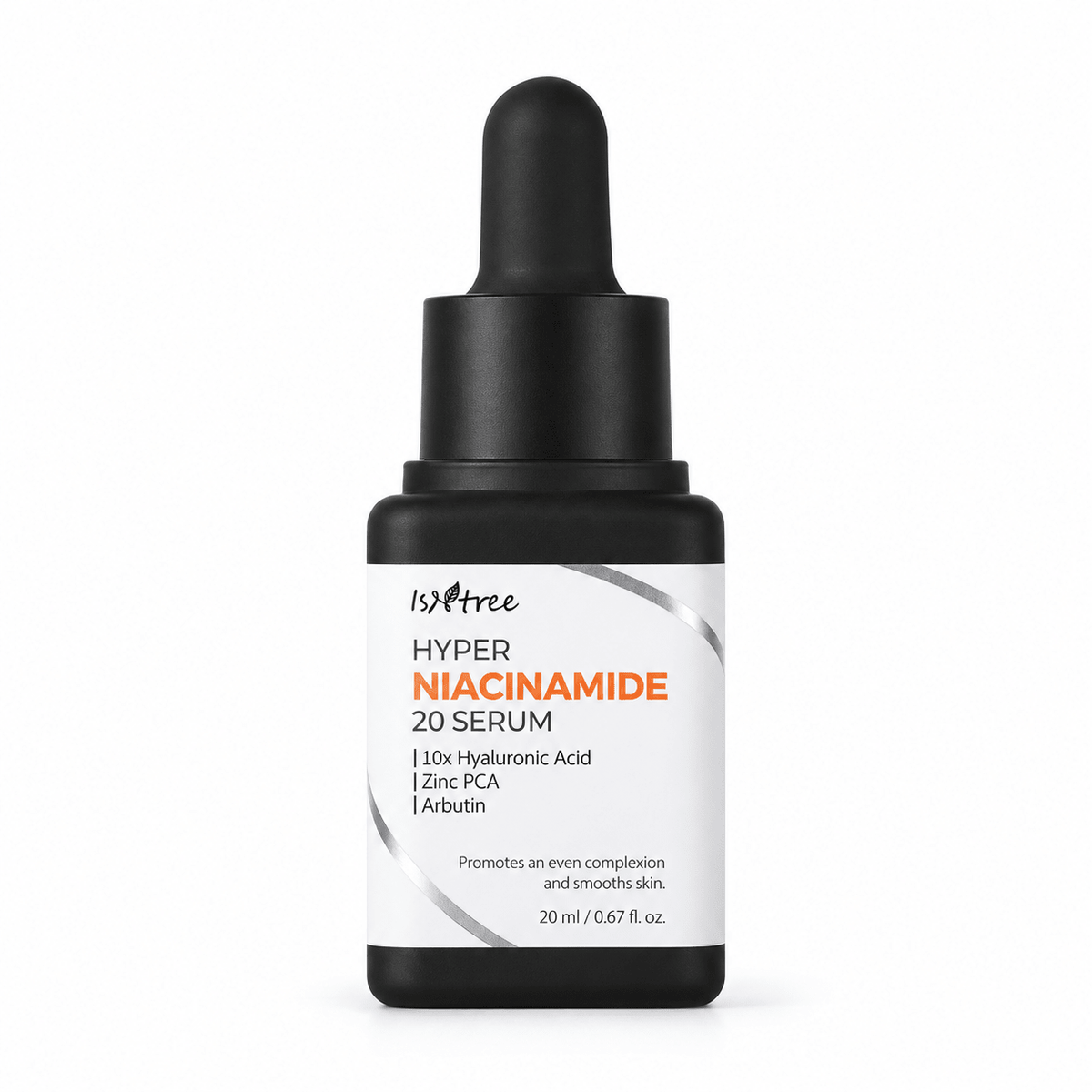 Isntree Hyper Niacinamide 20 Serum 20mL product packaging on a white background