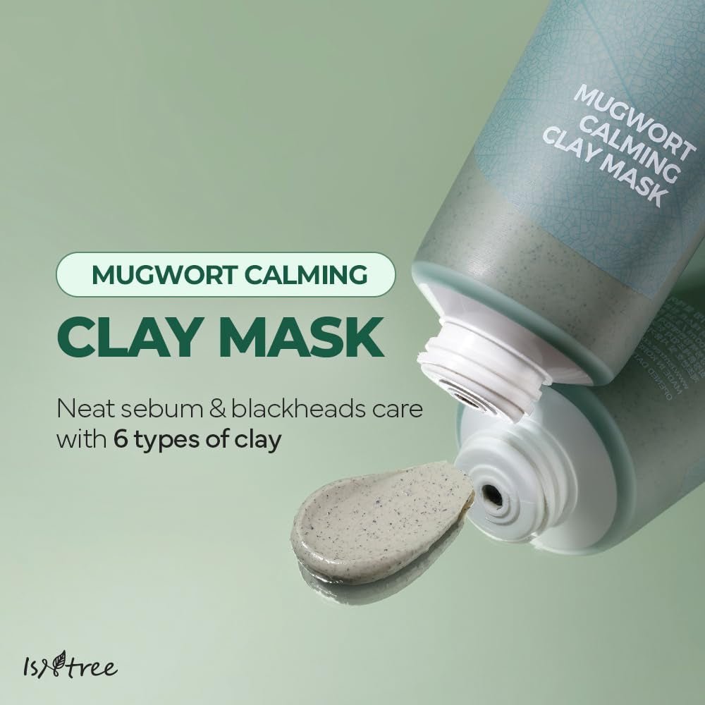 Isntree Mugwort Calming Clay Mask Large Capacity 200ml: Six-clay mask introduction