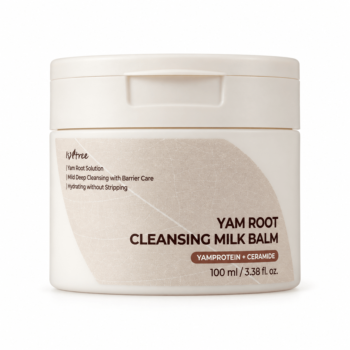 Isntree Yam Root Cleansing Milk Balm 100mL front packaging on white background