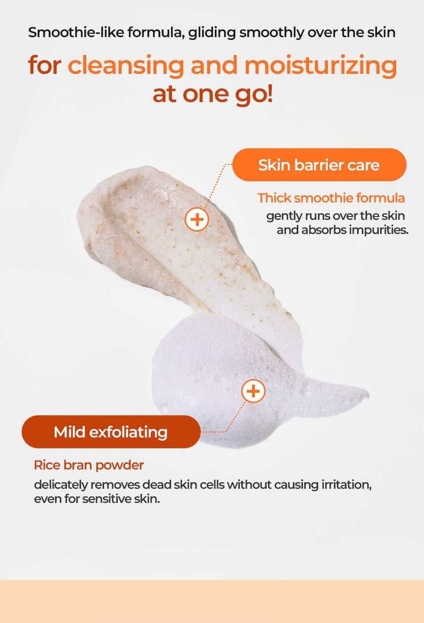 Isntree Yam Root Vegan pH-Balancing Cleanser 120mL β Two-in-one cleansing pack and rice powder