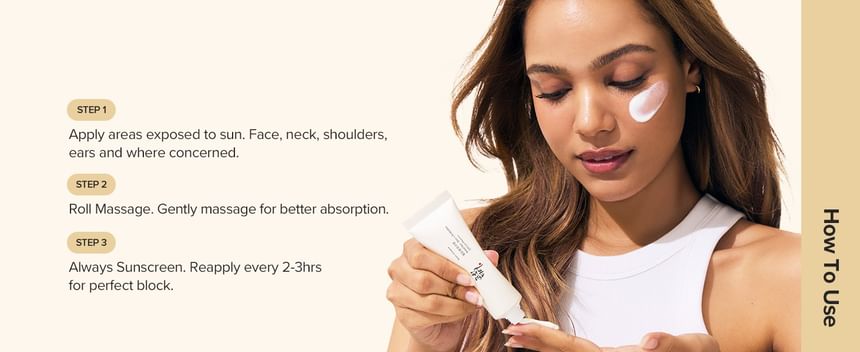 Beauty of Joseon Relief Sun Rice + Niacinamide 50mL β How to apply Relief Sun