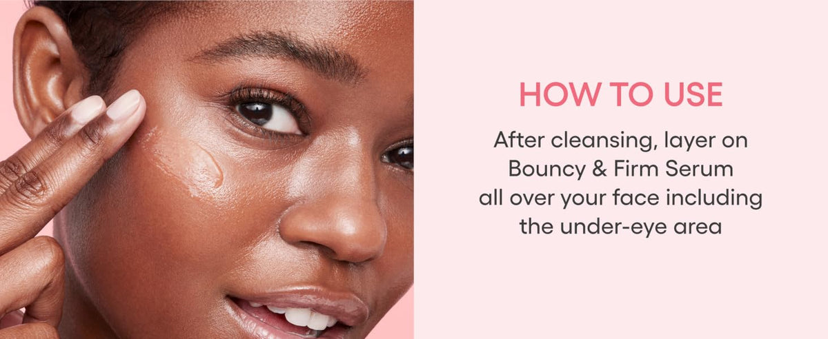 LANEIGE Bouncy & Firm Serum 30 mL manufacturer application guidance including under-eye area